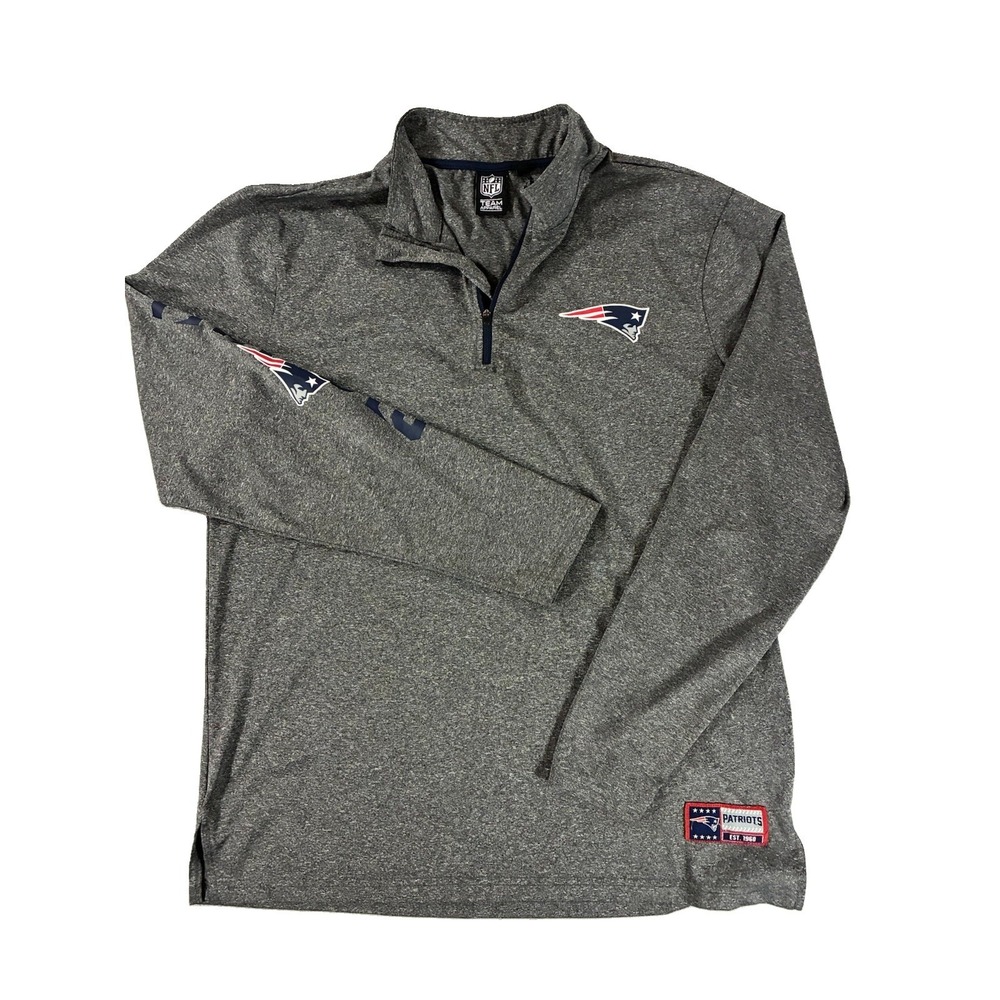 NWOT New England Patriots 1/4 Zip Lightweight Pullover. Men's Large. NFL Team